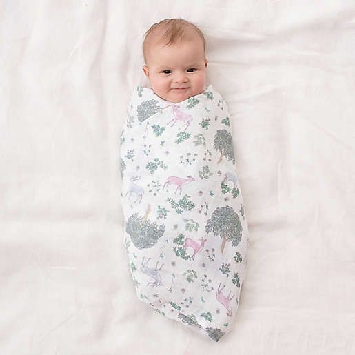 Aden & Anais Infant Boutique Classic Swaddle Blankets, Forest Fantasy, 4-Pack