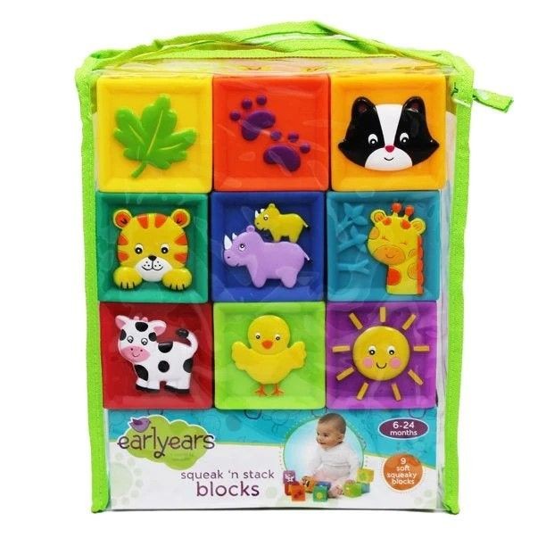 Kidoozie Squeak N Stack Blocks